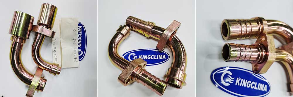 90 Degree withhold O-RING 22mm/28mm Bus AC Fittings 